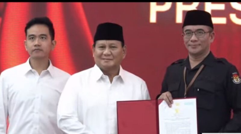 Sah! Prabowo-Gibran Terpilih Sebagai Presiden-Wapres 2024-2029