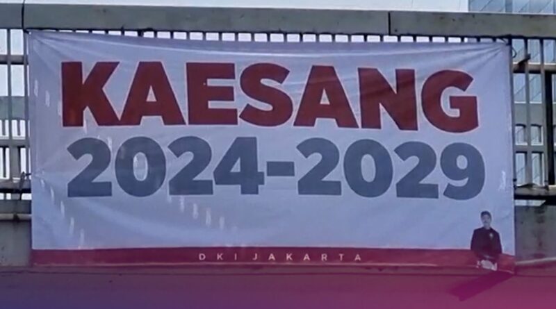 Spanduk 'Kaesang 2024-2029' Mendadak Muncul di Jakarta