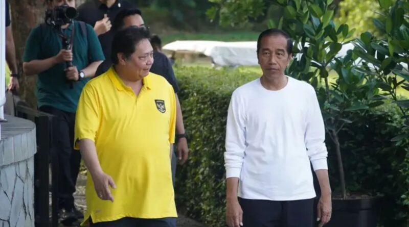 Bantahan Jokowi Terlibat Soal Airlangga Mundur dari Ketum Golkar